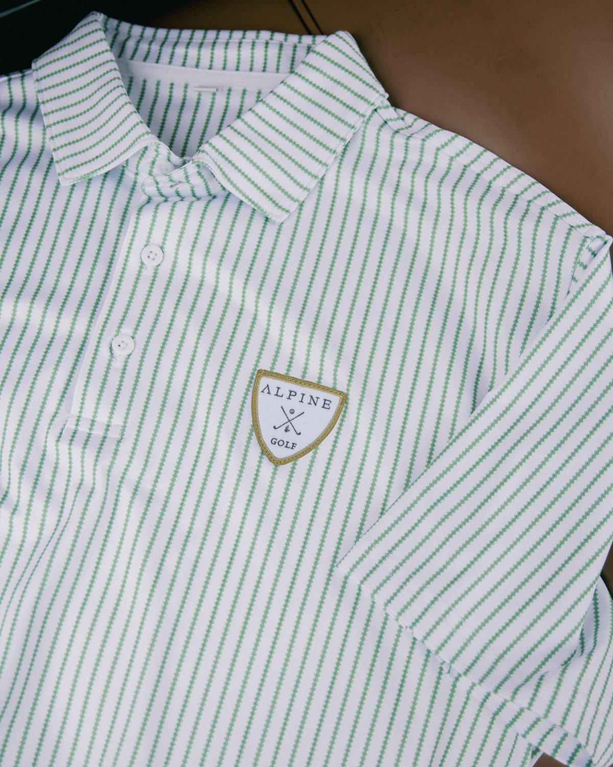 Alpine Performance Down-Striped Polo