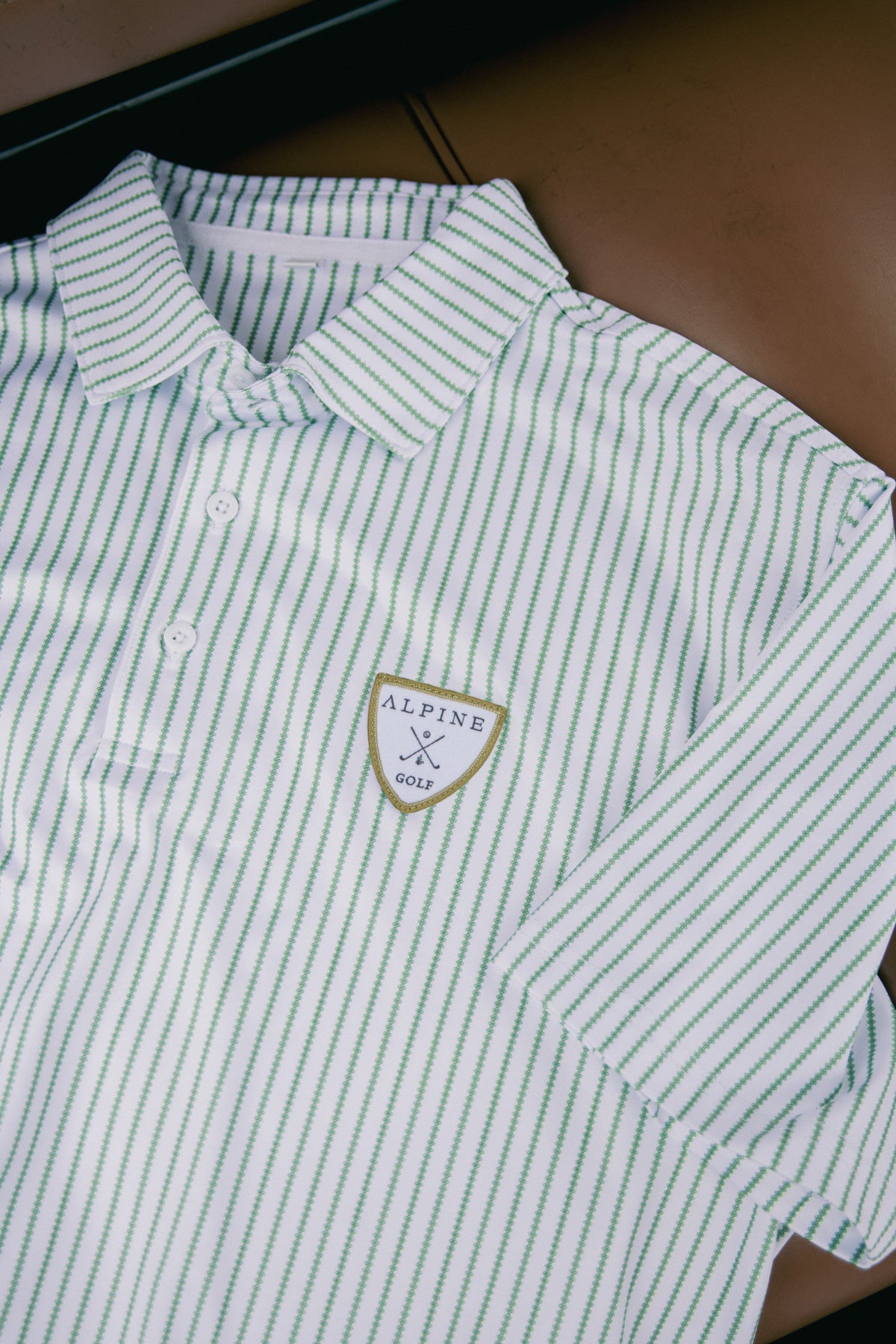 Alpine Performance Down-Striped Polo